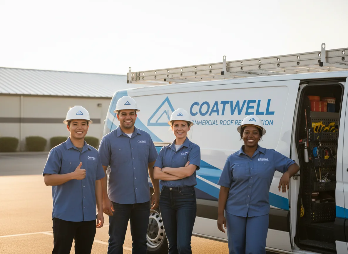 Commercial roof coating company in Bertram, TX